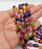 Рубин, синий, зеленый и жёлтый сапфиры, граненые, 10×6мм, фото 5