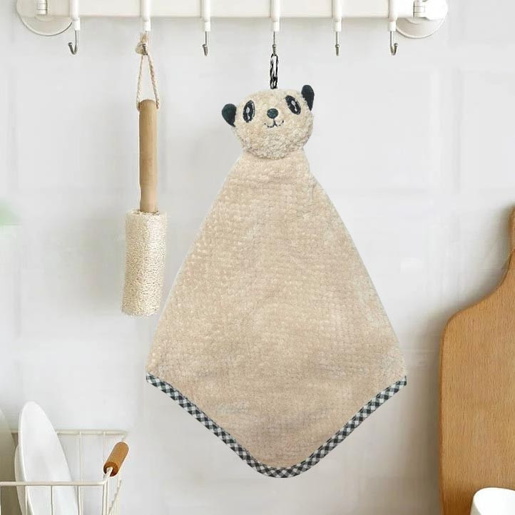 Кухонное полотенце универсальная ultra абсорбирующие хлопковые 40 см с медвежонком бежевый