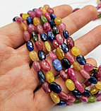 Рубин, синий, зеленый и жёлтый сапфир, граненые, 8×5мм, фото 4