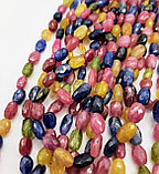 Рубин, синий, зеленый и жёлтый сапфир, граненые, 8×5мм, фото 2