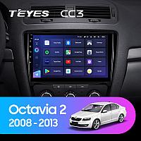 Автомагнитола Teyes CC3 6GB/128GB для Skoda Octavia 2008-2013