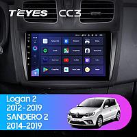 Автомагнитола Teyes CC3 6GB/128GB для Renault Sandero 2014-2019