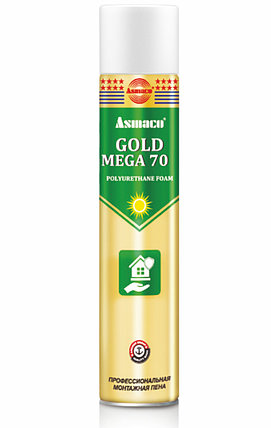 GOLD 70 Polyurethane Foam Asmaco, Профессиональная монтажная пена ручного нанесения, фото 2