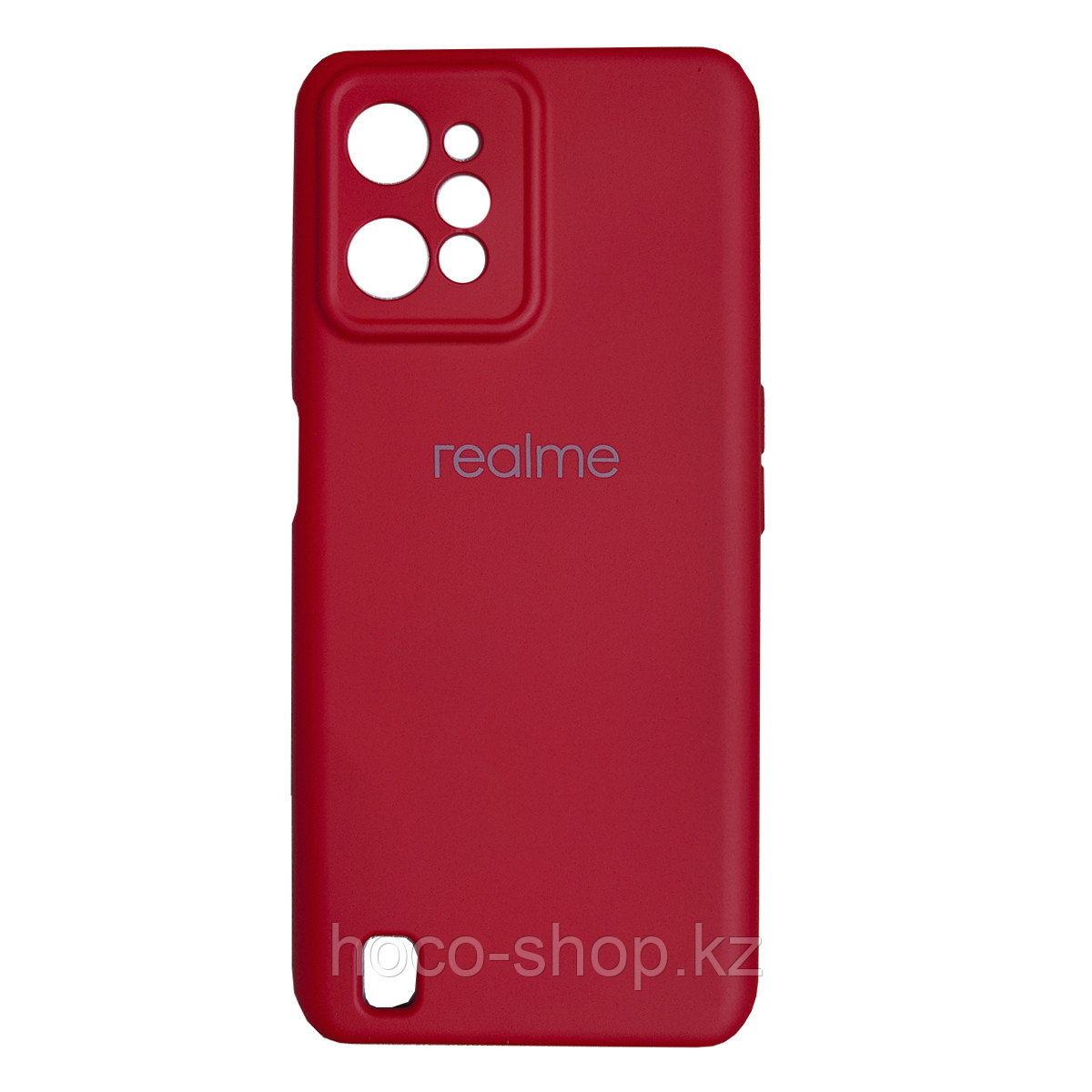Чехол на Realme C31 гель Красный - фото 1 - id-p116442974