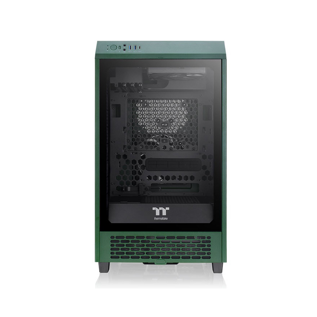 Компьютерный корпус Thermaltake The Tower 200 Racing Green без Б/П - фото 2 - id-p116442988