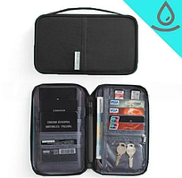 Органайзер дорожный для документов непромокаемый Dream travel 22х13,5 см черный