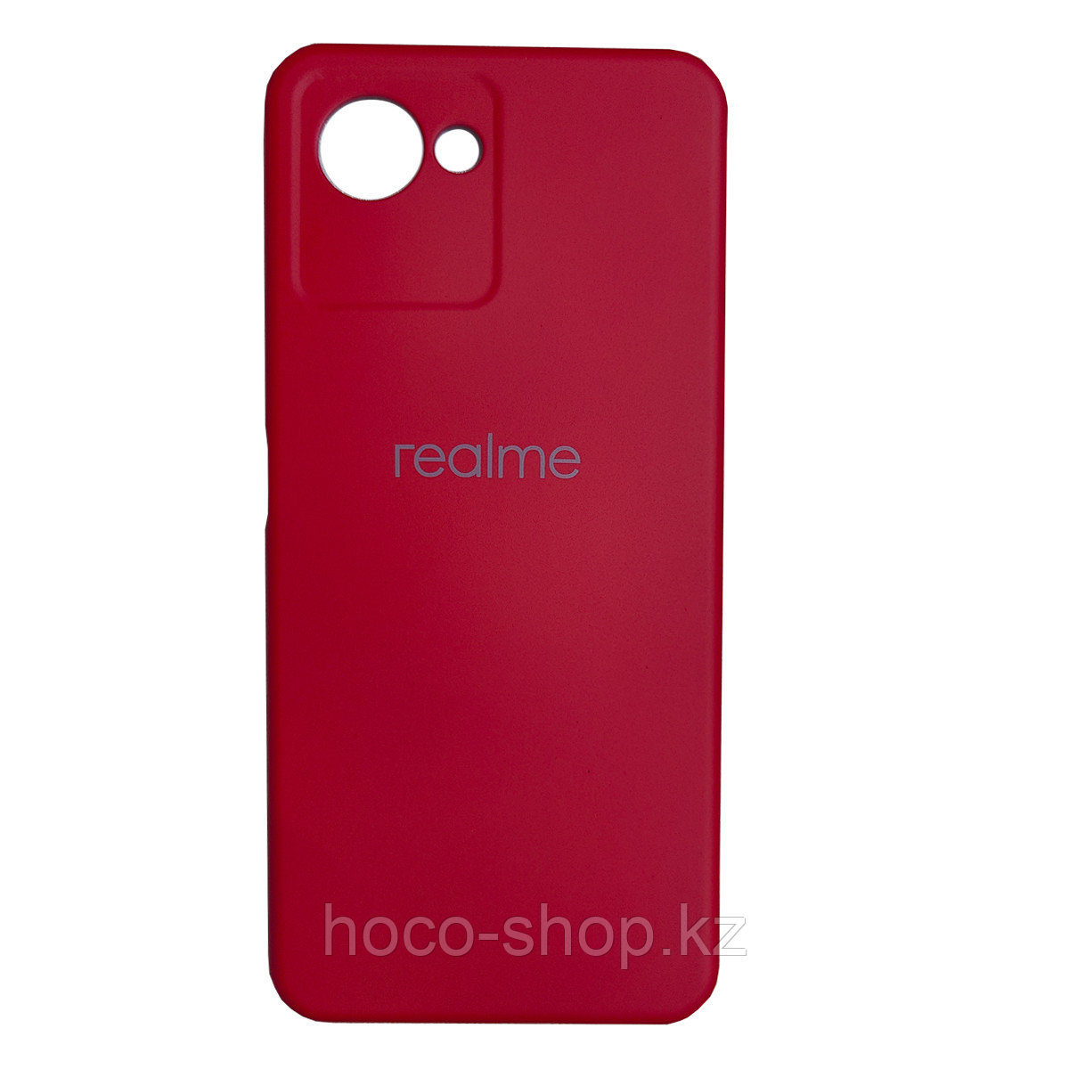 Чехол на Realme C30 гель Красный - фото 1 - id-p116448052