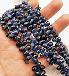 Сапфир, граненый, в каплях, 8×5мм, фото 5