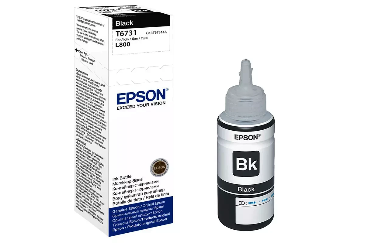 Чернила для печатного оборудования Epson 673 (Черный - Black) C13T67314A - фото 2 - id-p70833776