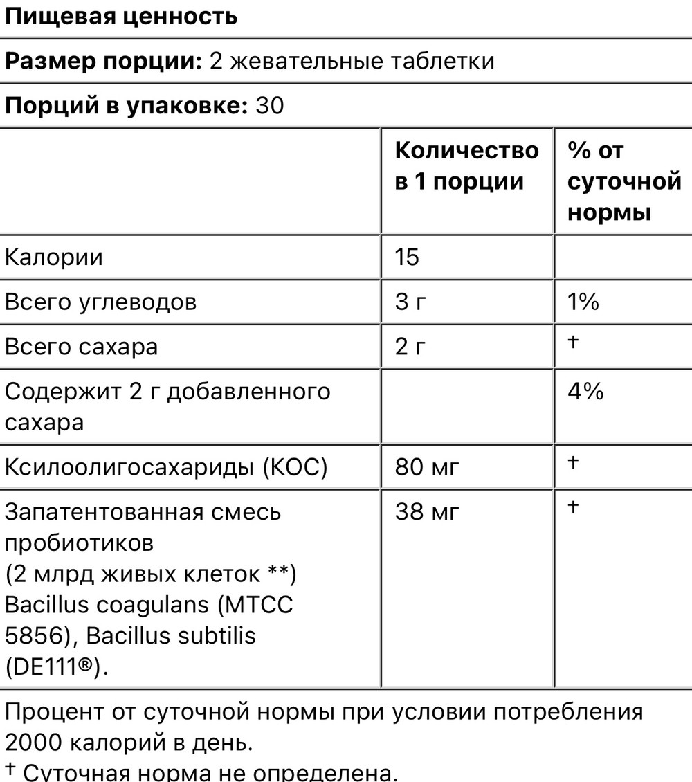 Jarrow formulas пробиотик и пребиотик, 2млрд, 60 жевательных таблеток - фото 3 - id-p116448415