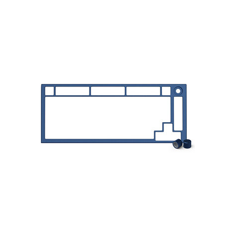 Запчасть к клавиатуре верхняя панель Glorious GMMK Pro Top Frame Navy Blue (GLO-ACC-P75-TF-NB) 2-015528, фото 1