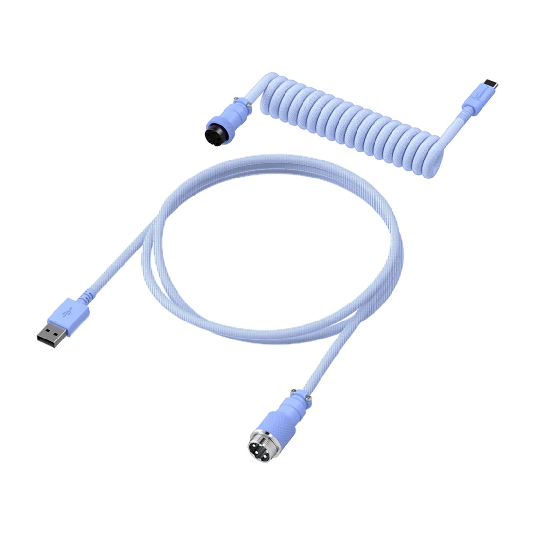 Провод для механической клавиатуры HyperX USB-C Coiled Cable Light Purple 6J682AA 2-011329 - фото 1 - id-p116448948
