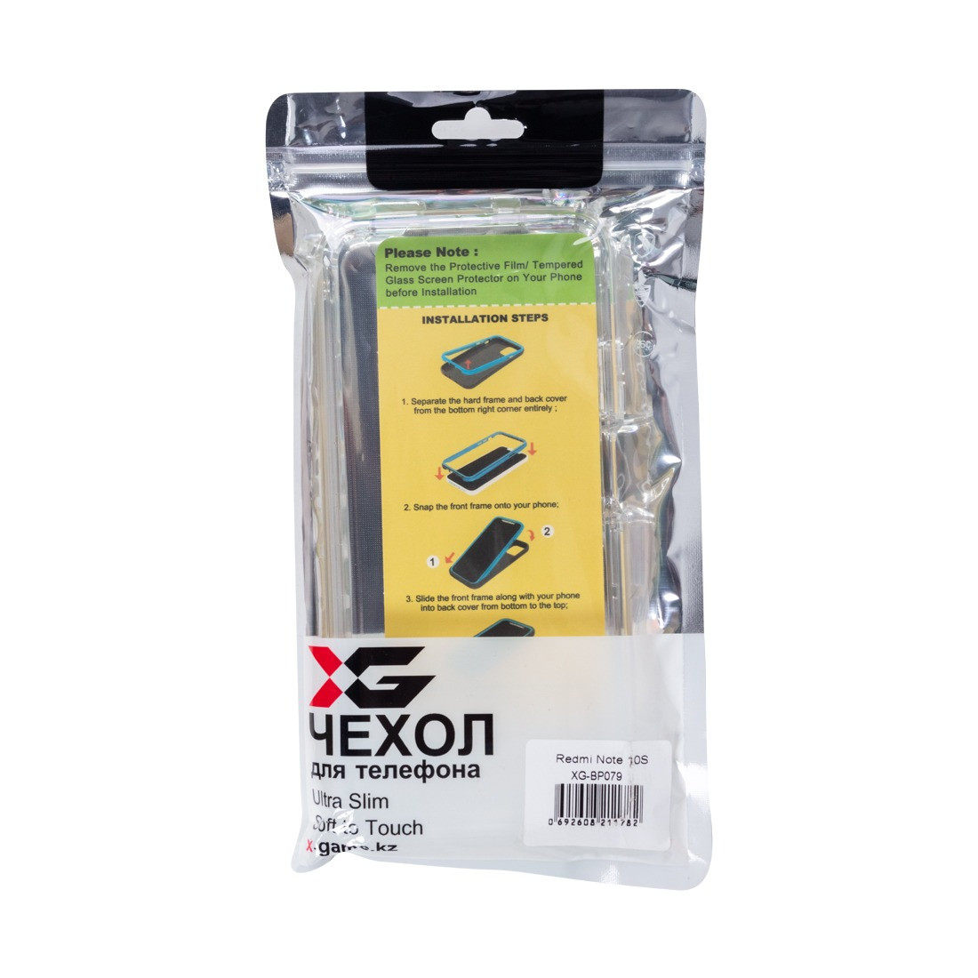 Чехол X-Game XG-BP079 для Redmi Note 10S прозрачный бампер - фото 3 - id-p116449497