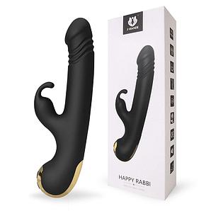 Вибратор кролик 9 режимов (вибрации, возвратно-поступательных движений), L рабочей части 12.5 см, D 3.5 см