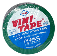 Японская Изолента #102 ПВХ зеленая Vini Tape (10)(500)