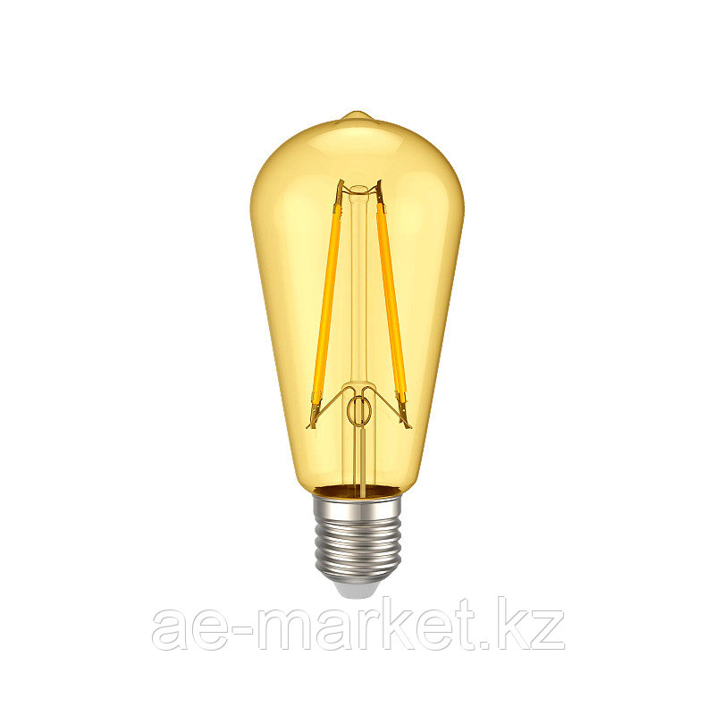 Лампа филаментная LED ST64 золото 6Вт 230В 2700К E27 серия 360° IEK