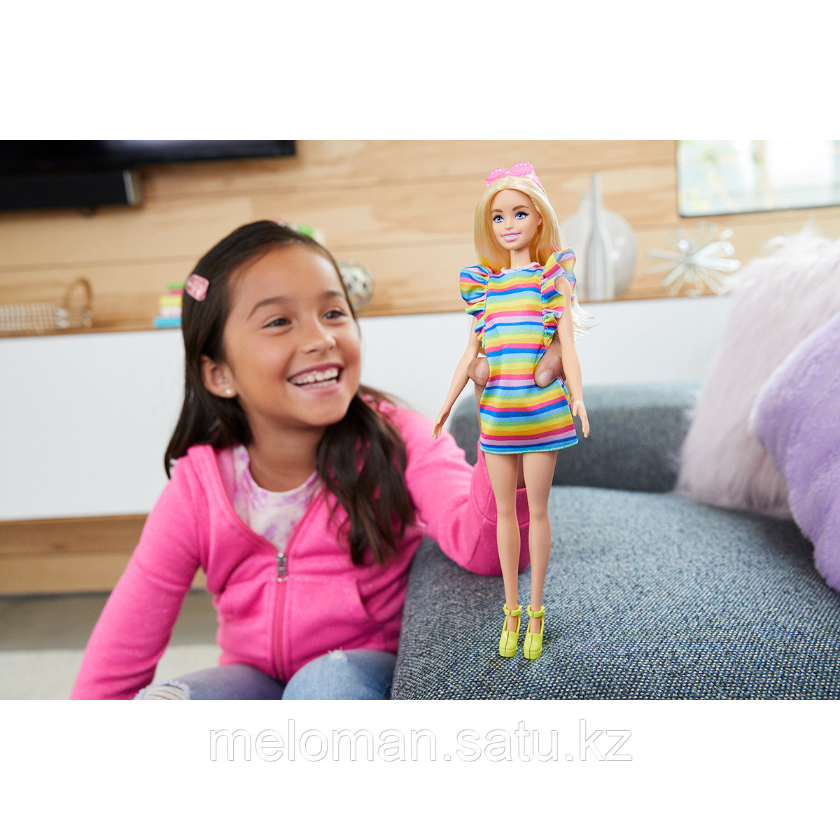 Barbie: Fashionistas. Барби в радужном платье - фото 6 - id-p116453610