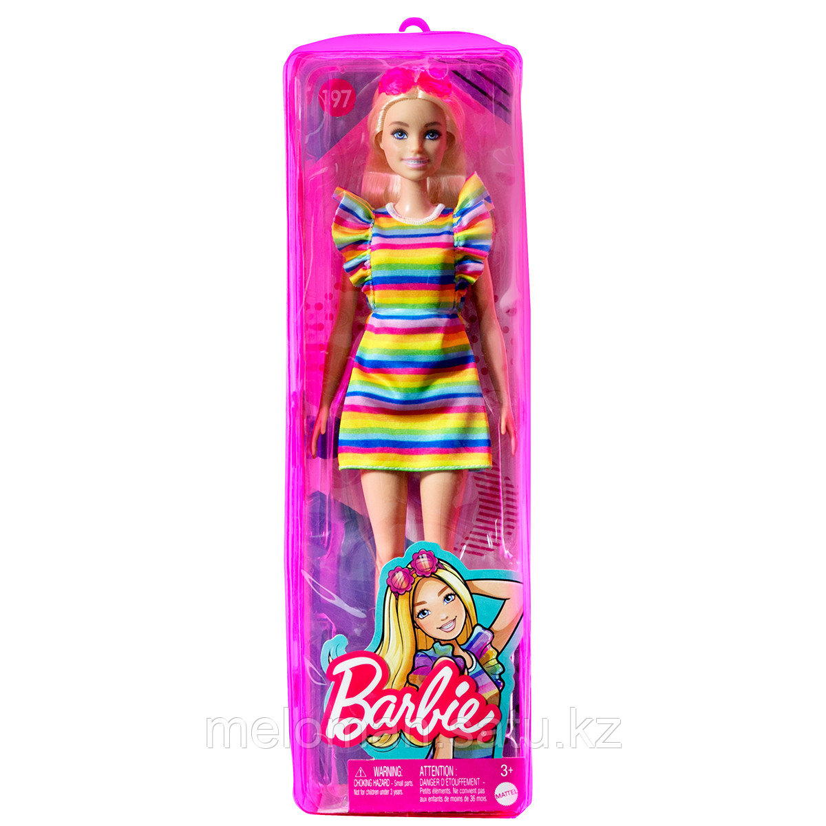 Barbie: Fashionistas. Барби в радужном платье - фото 7 - id-p116453610