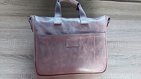 Стильная  кожаная сумка для документов