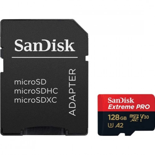 SanDisk Extreme Pro UHS-I U3 V30 A2 + ADP SDSQXCD-128G-GN6MA флеш (flash) карты (SDSQXCD-128G-GN6MA) - фото 1 - id-p116428646