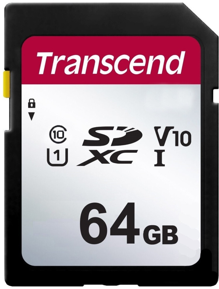 Карта памяти Transcend TS64GSDC300S 64GB MicroSD class10 U3 - фото 1 - id-p116434644