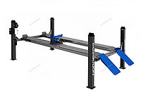 Подъемник четырехстоечный 5 т, c пневмогидравлической траверсой 3 т, серый