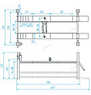 Подъемник четырехстоечный 5 т, c пневмогидравлической траверсой 3 т, серый, фото 2