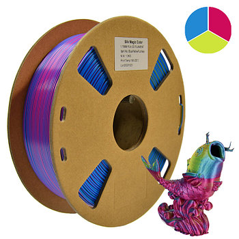 Silk Magic PLA - (Blue, Yellow, Fuchsia ) Filament 1.75 mm