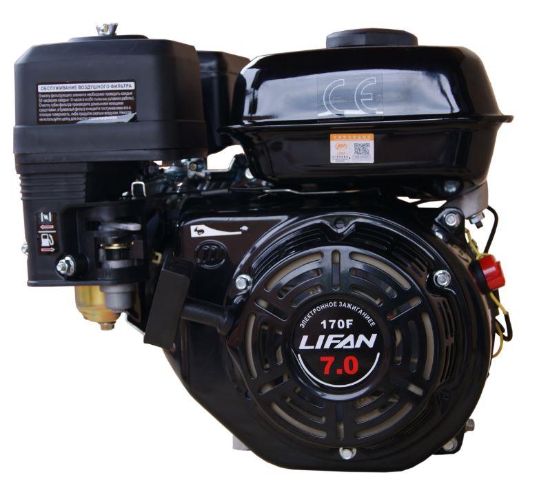 Двигатель бензиновый Lifan 170F (7л.с. вал 19,05мм)/Engine - фото 1 - id-p116457599