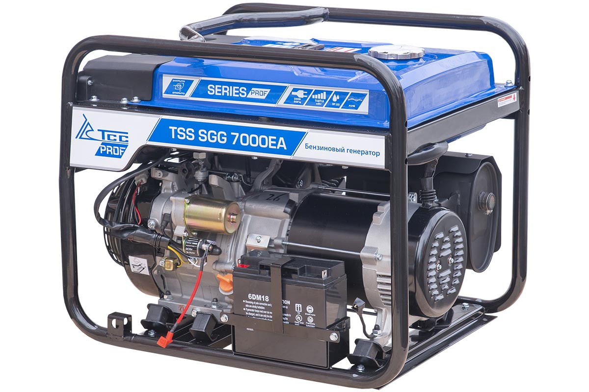 Бензиновый генератор 7 кВт с АВР TSS SGG 7000E3A - фото 2 - id-p116458603