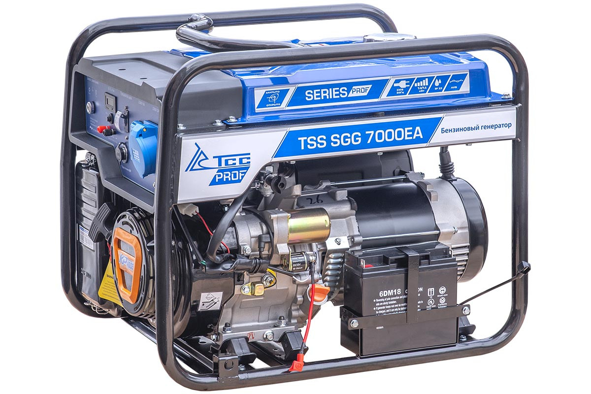 Бензогенератор 7 кВт TSS SGG 7000E3A с в кожухе МК-1.1 - фото 4 - id-p116458610