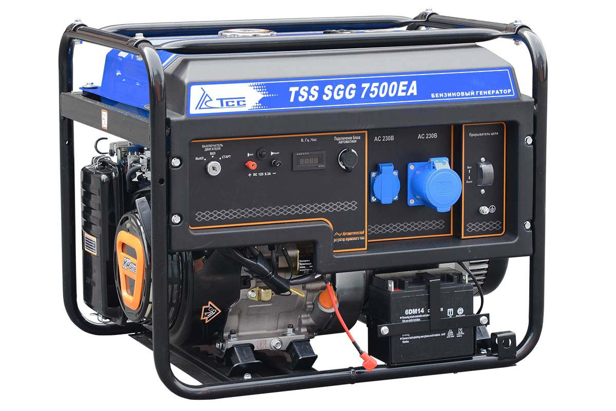 Бензогенератор 7,5 кВт TSS SGG 7500ЕA с АВР(автозапуском) - фото 2 - id-p116458614