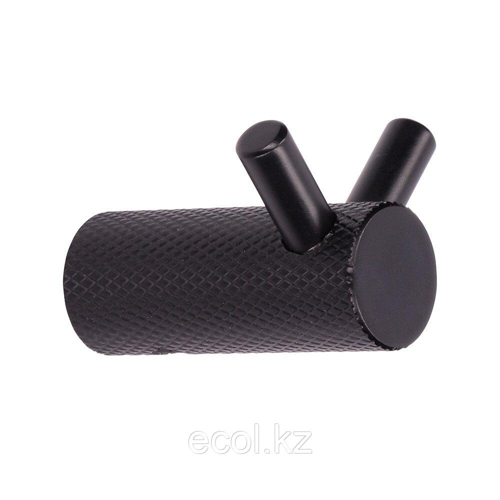 Крючок для одежды, отделка черный матовый