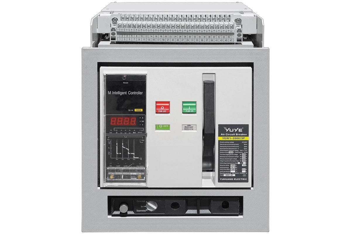 Выключатель автоматический воздушный YEW1-2000/3P (1600A)/Air circuit breaker - фото 3 - id-p116459346