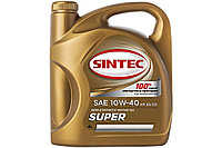 SINTEC майы Супер SAE 10W-40 API SG/CD канистрі 4л/Motor oil 4liter can