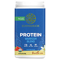Протеин (вегетариандық, органикалық) Warrior Blend Protein (1-ші порцияда 17 г ақуыз) ваниль дәмі, 750 г (Sunwarrior)