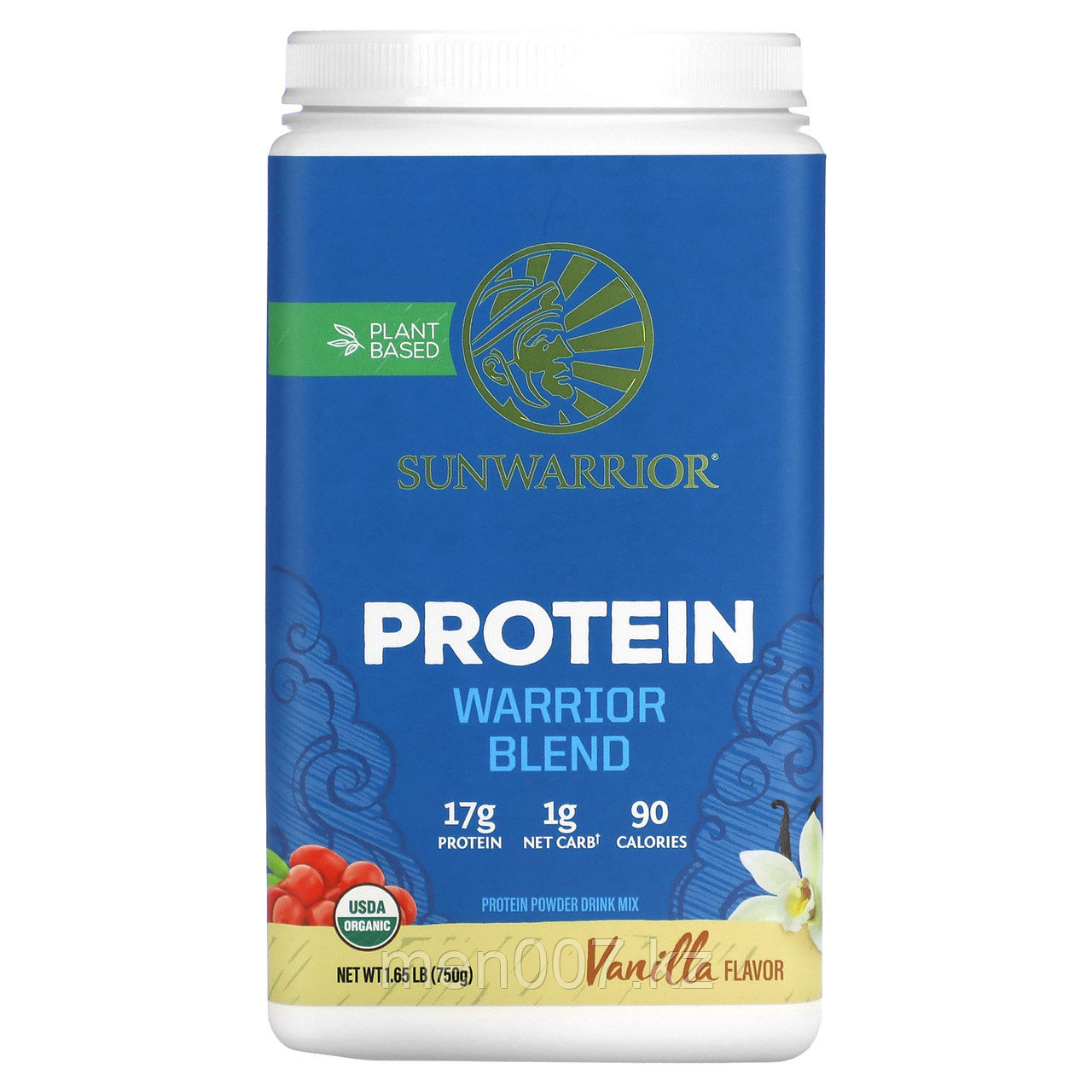 Протеин (веган, органик) Warrior Blend Protein (17 г белка в 1-й порции) вкус ваниль, 750 г (Sunwarrior) - фото 1 - id-p116459578