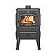 Печь-камин Везувий LV-12 S "Антрацит" с плитой, фото 2