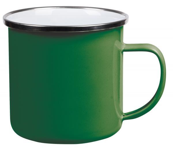 Эмалированная кружка для питья VINTAGE CUP Зеленый - фото 1 - id-p116460191