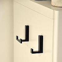 Крючок для одежды, отделка черный матовый