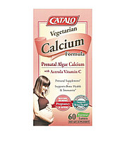 Catalo naturals пренатальный кальций из водорослей, 60 таблеток
