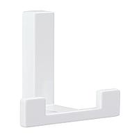 Крючок для одежды, отделка белый матовый