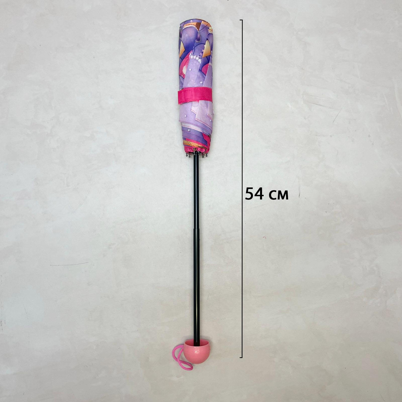 Зонт детский складной механический принцесса 90 см розовый - фото 3 - id-p116460799