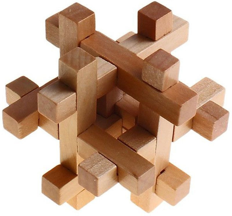 Головоломка деревянная. Игры разума "Сложный крест" - фото 1 - id-p116288198