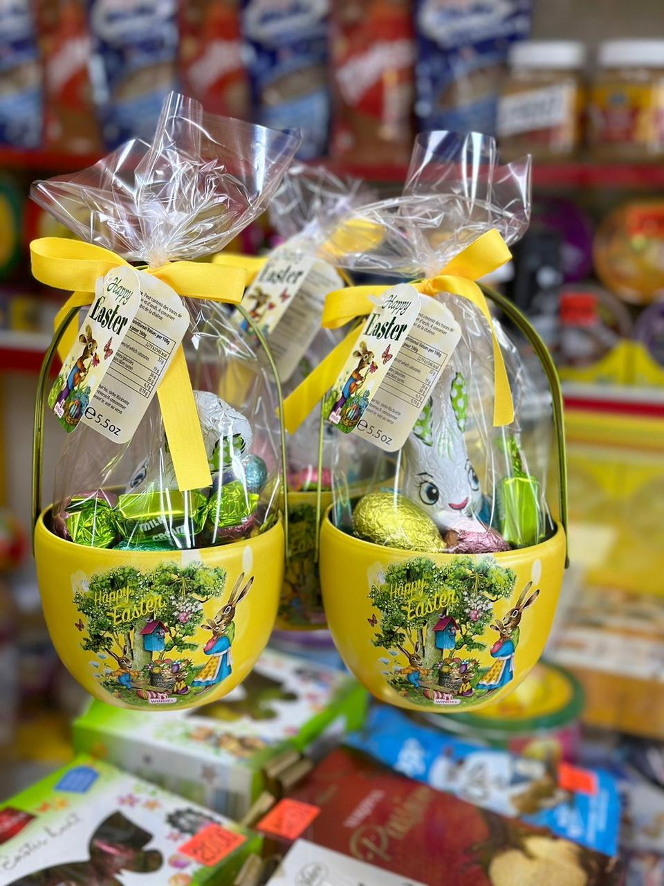 Пасхальный шоколадный набор "Зайка в корзинке" Happy Easter 155 гр