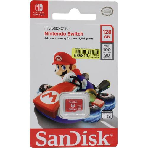 SanDisk Nintendo Switch GN3ZN флеш (flash) карты (SDSQXAO-128G-GN3ZN) - фото 1 - id-p116461923
