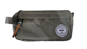 REUZEL Фирменный дорожный несессер (сумка-косметичка на молнии) с логотипом Reuzel серого цвета