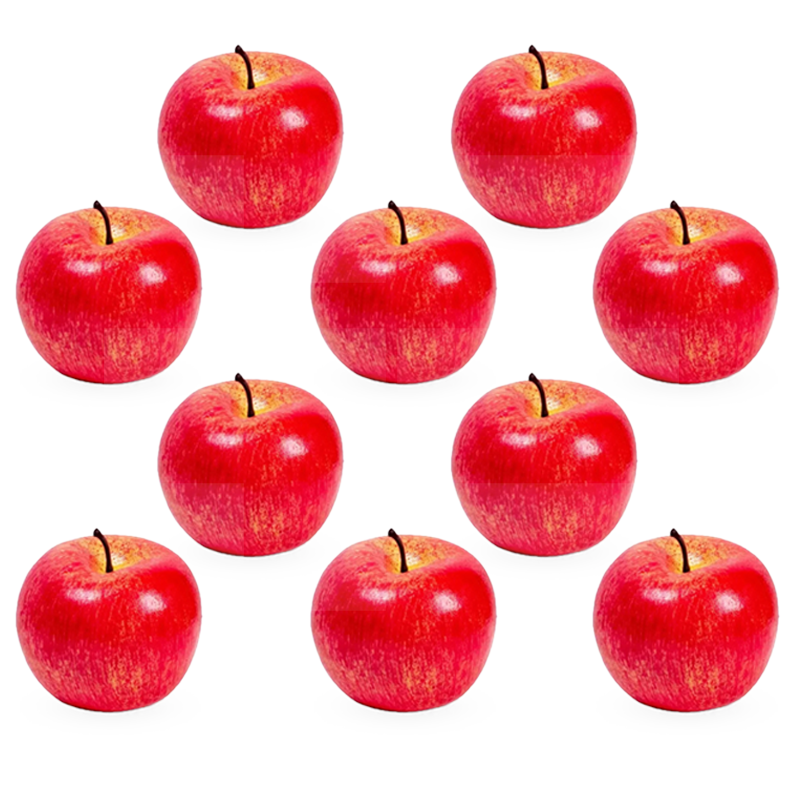 Искусственный фрукт яблоко муляж красное 10 шт