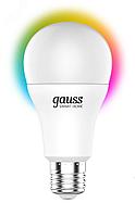 Лампа Gauss Smart Home A60 8,5W 806lm 2700-6500К E27 RGBW+изм.цвет.темп.+диммирование LED 1170112