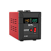 Стабилизатор (AVR), SVC, R-600, 600ВА/500Вт, Диапазон работы AVR: 140-260В, Выходное напряжение: 220